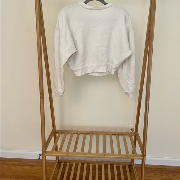 Reformation White Hunter Cropped Sweatshirt - Picture 4 of 6